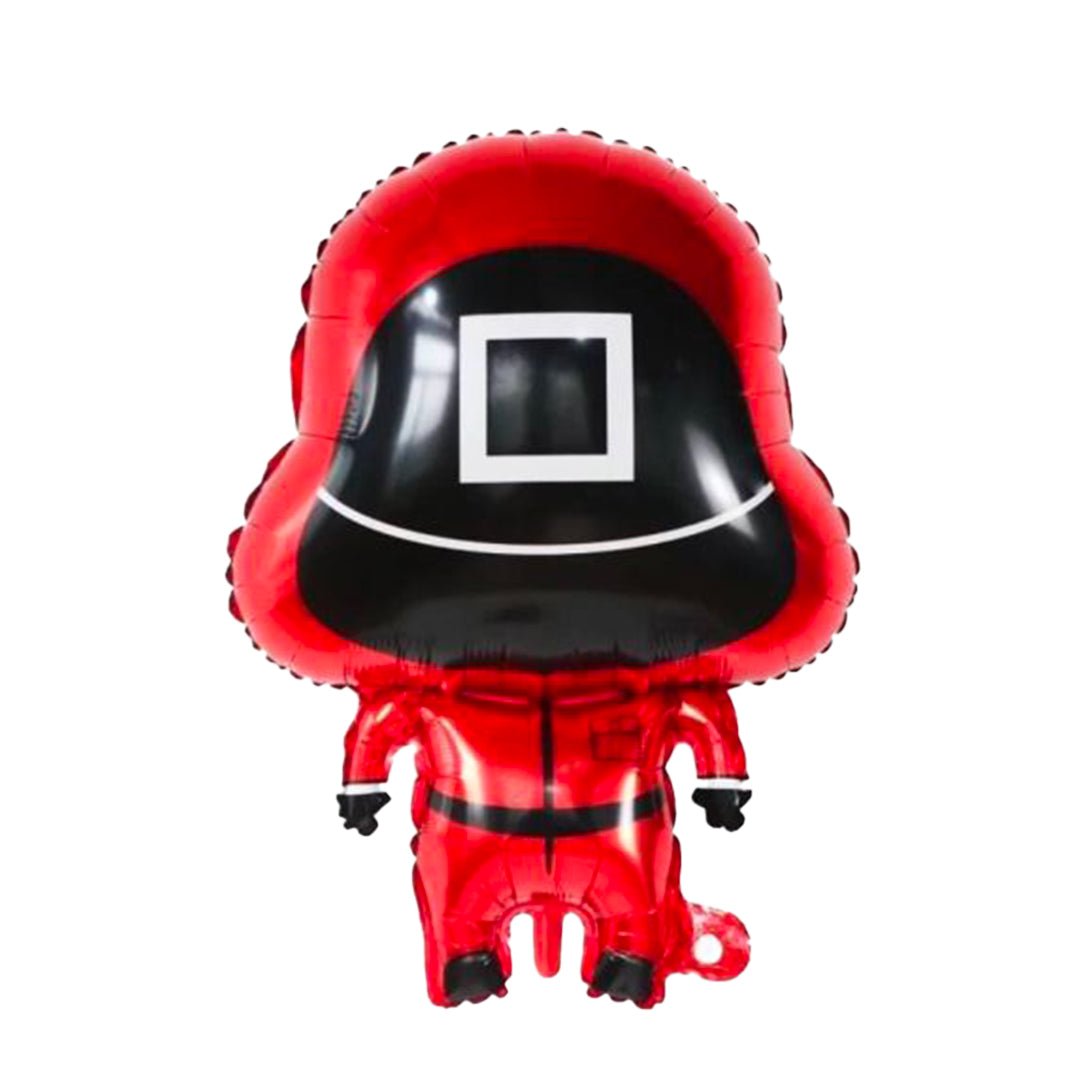 Squid Game Guard Square Mask Foil Balloon - Confetti Party Store Balloons Limassol