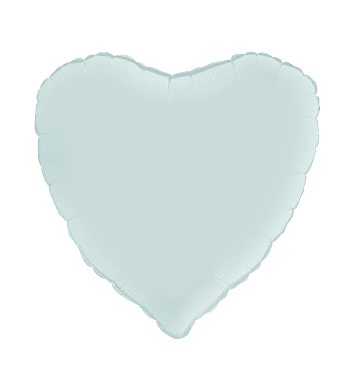 Heart Satin Pastel Blue Foil Balloon 46cm