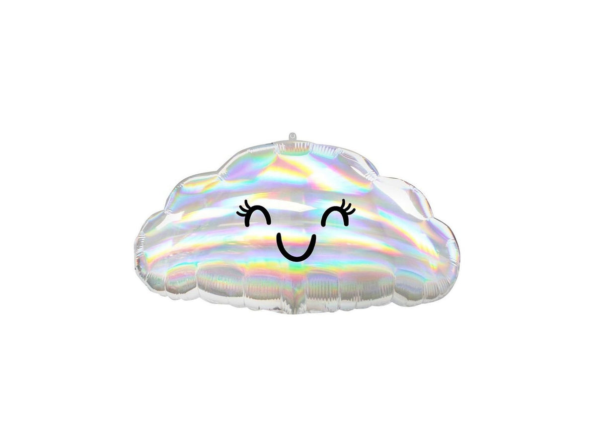 Holographic Iridescent Cloud Foil Balloon 58cm - Confetti Party Store Balloons Limassol