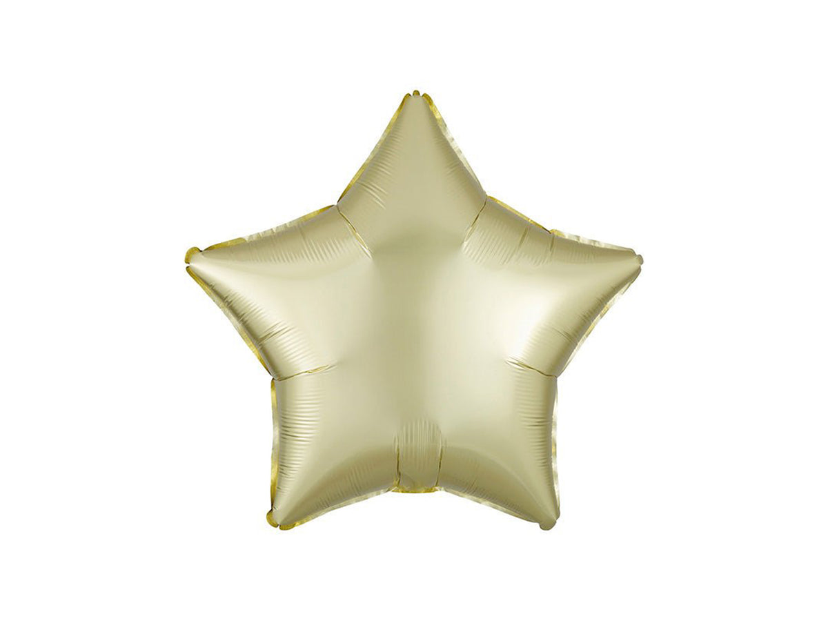 Фольгированный шар со звездами Satin Luxe Pastel Yellow 46см