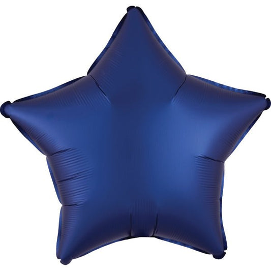 Star Foil Balloon Silk Lustre Navy Blue 46cm - Confetti Party Store Balloons Limassol