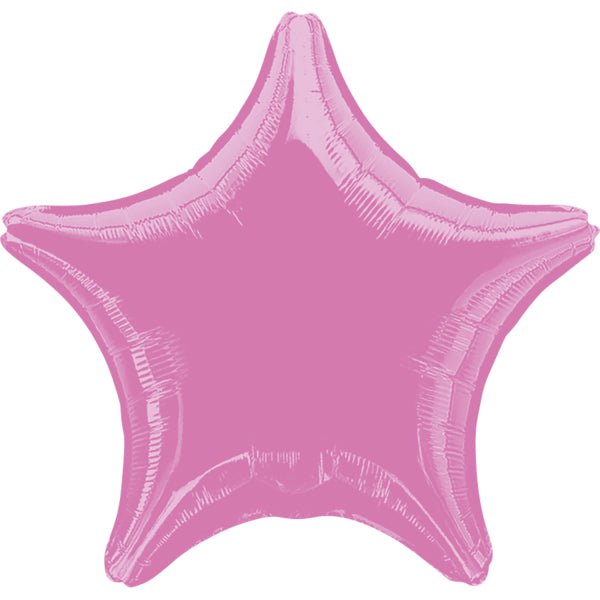 Star Foil Balloon Metallic Pink 46cm - Confetti Party Store Balloons Limassol