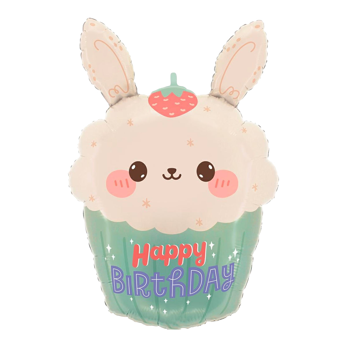 Bunny Cupcake Foil Balloon 61 cm - Confetti Party Store Balloons Limassol