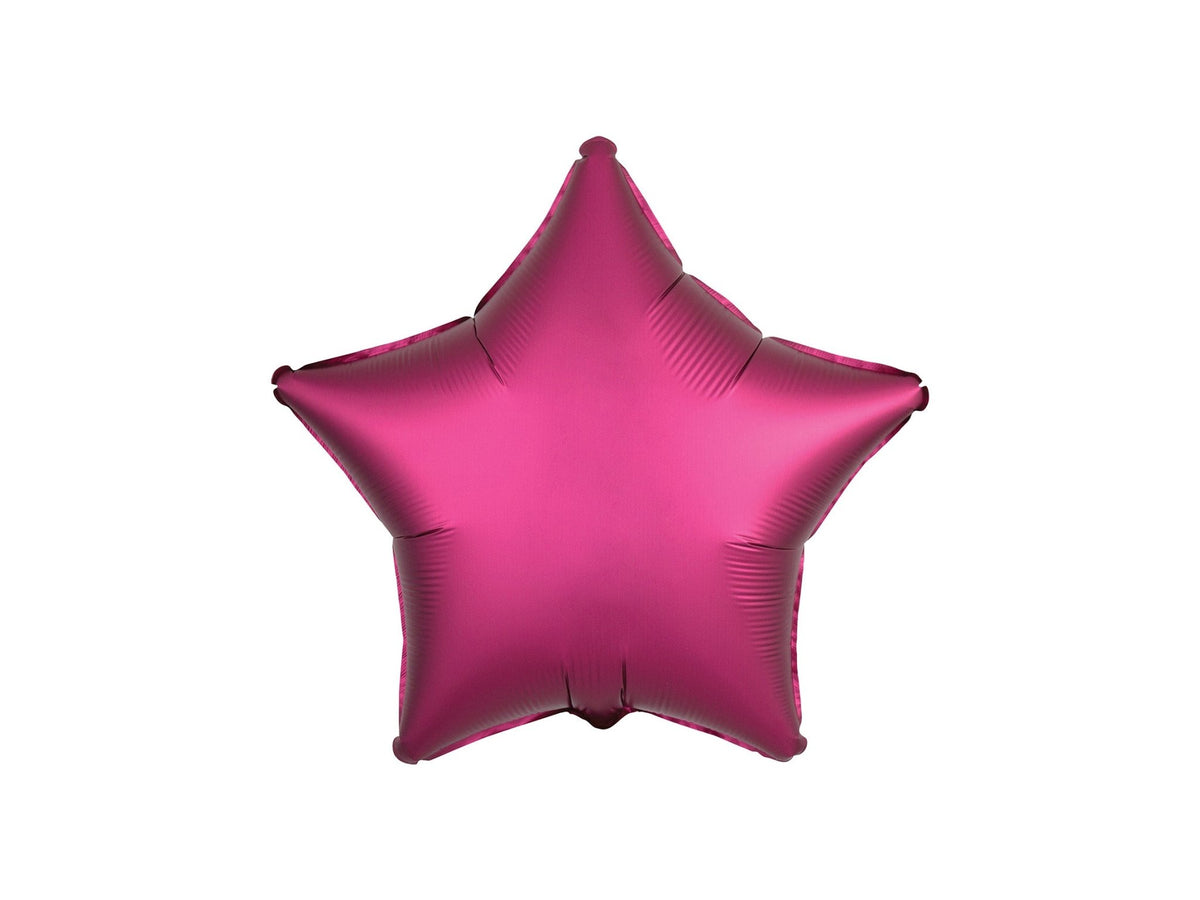 Star Foil Silk Balloon Lustre Pomegranate 46cm - Confetti Party Store Balloons Limassol