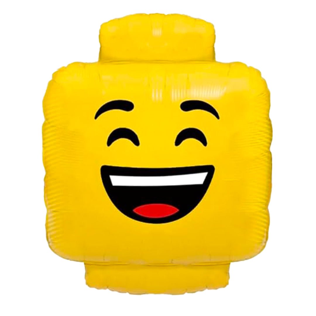Lego Smiley Face Foil Balloon 62х49см - Confetti Party Store Balloons Limassol