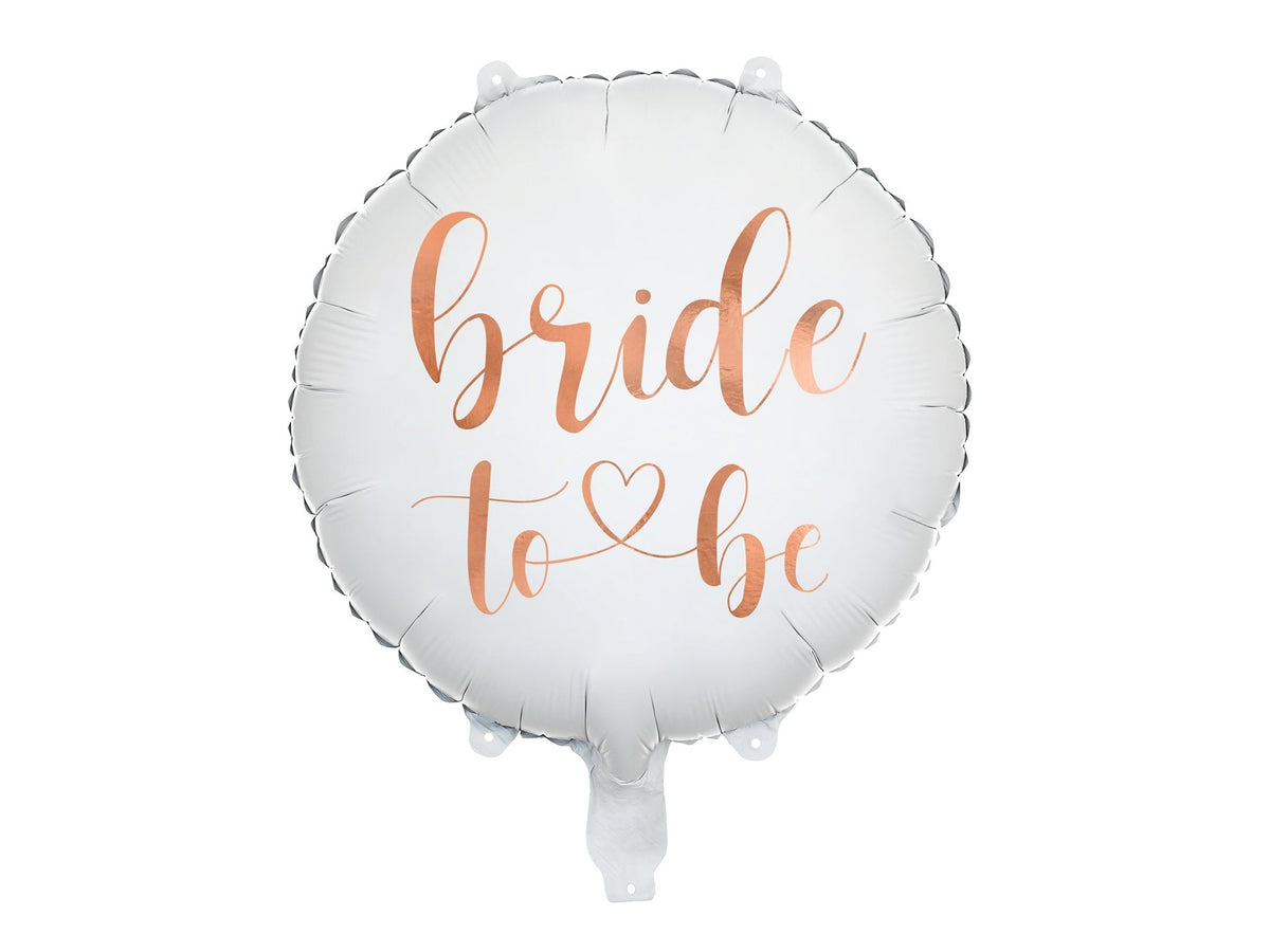 Foil Balloon Bride To Be White 43cm - Confetti Party Store Balloons Limassol