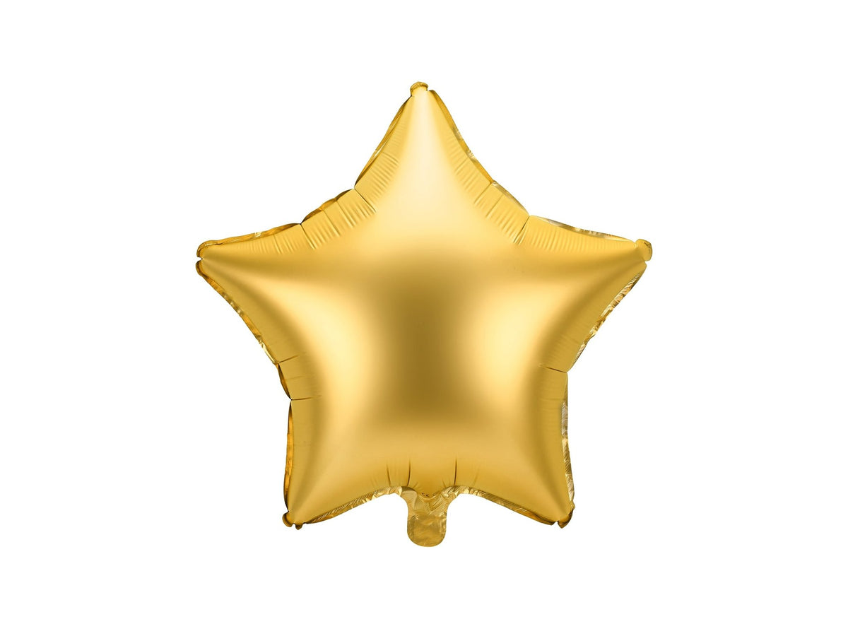 Star Foil Balloon Gold 46cm - Confetti Party Store Balloons Limassol