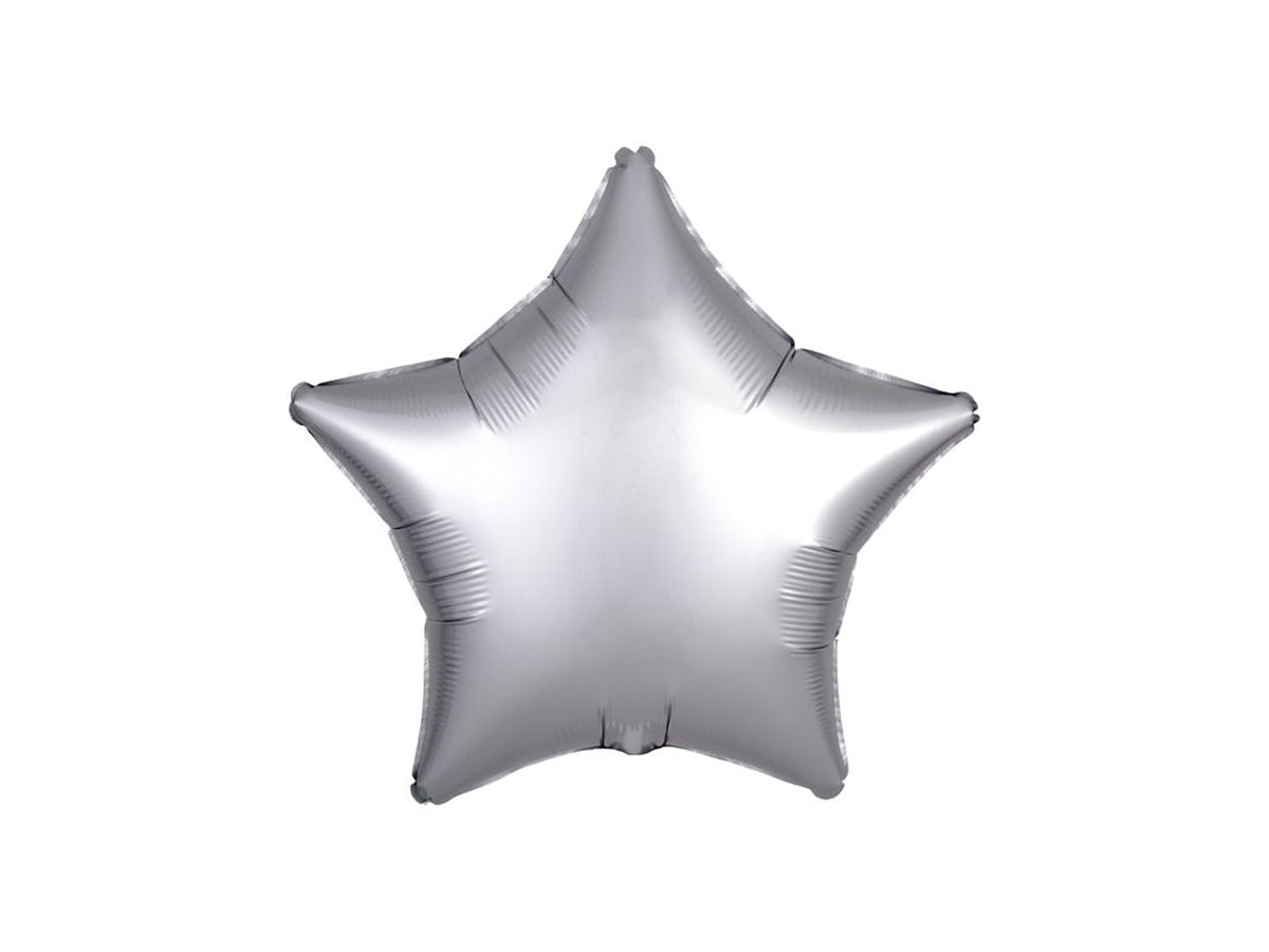 Фольгированный воздушный шар Silk Luster Silver/ 48 см
