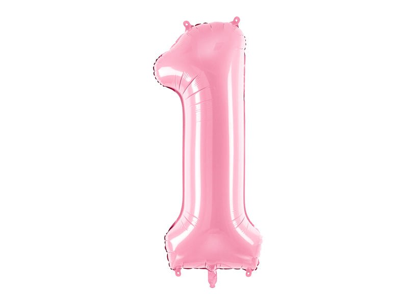 Number 1 Foil Balloon Pink 86cm - Confetti Party Store Balloons Limassol
