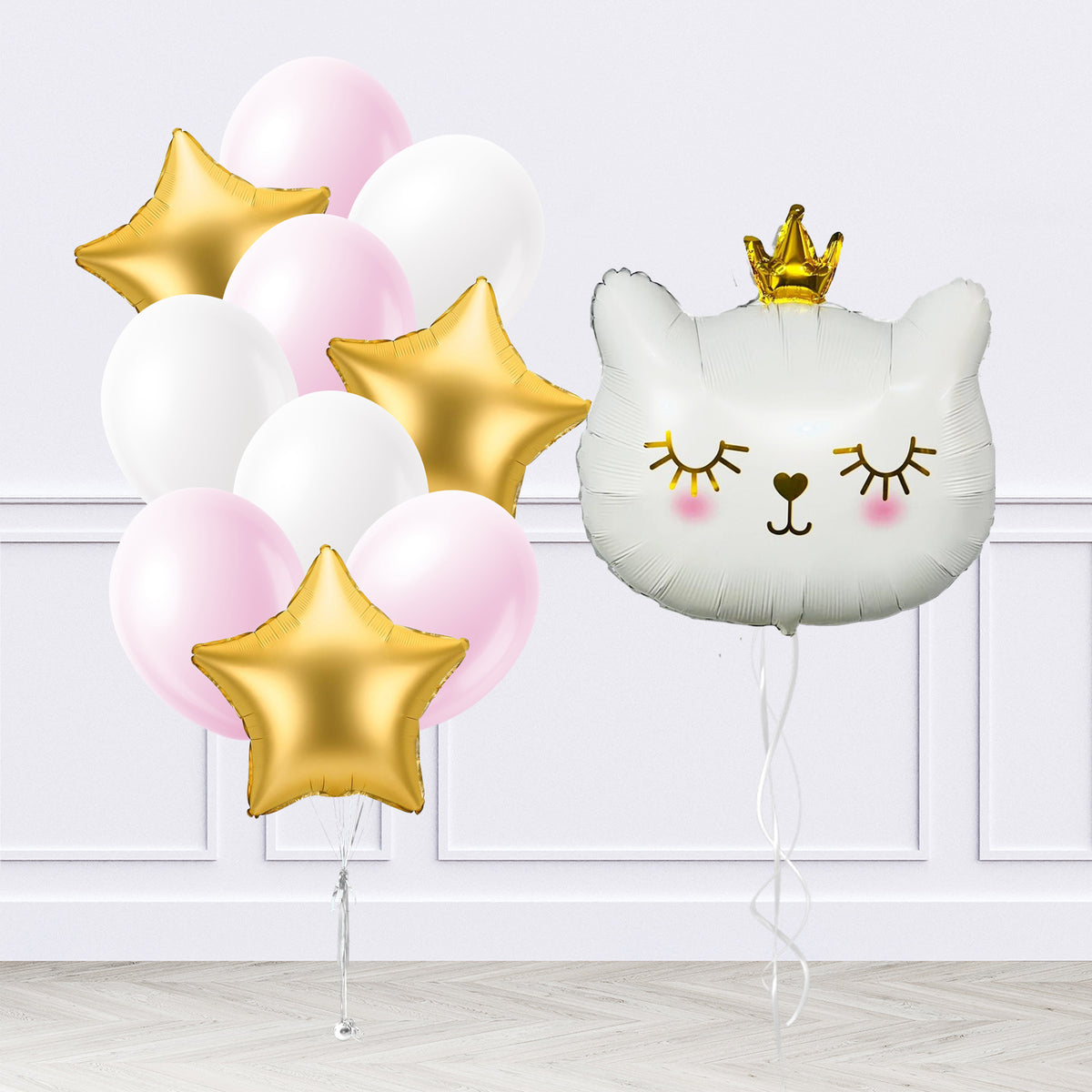 Princess Kitty Inflated Balloon Package