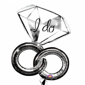 Wedding Rings Foil 69 x 76 cm - Confetti Party Store Balloons Limassol