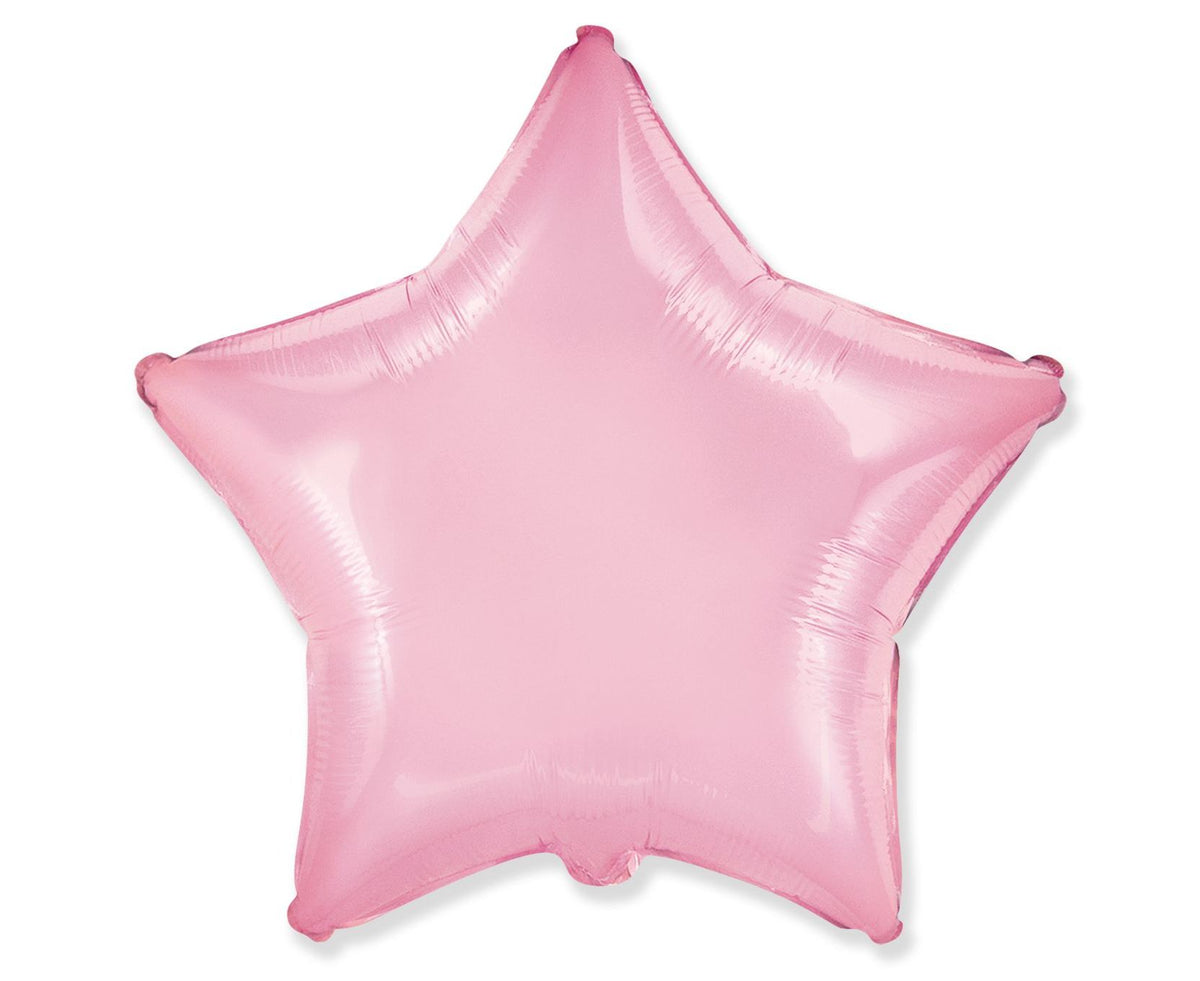 Star Foil Balloon Pastel Pink 46cm - Confetti Party Store Balloons Limassol