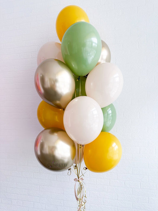 Spring Radiance Helium Latex Balloon Bouquet - Confetti Party Store Balloons Limassol