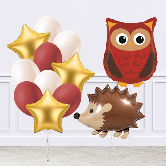 Woodland Friends Inflated Balloon Package