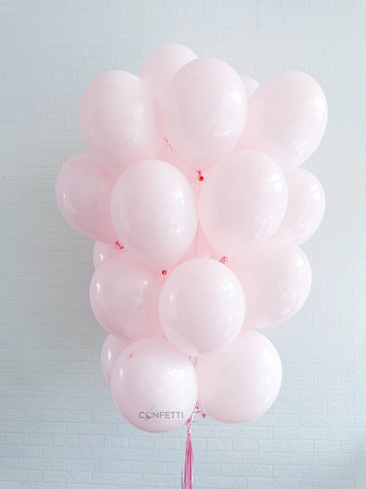 Blushing Pink Elegance Helium Latex Balloon Bouquet - Confetti Party Store Balloons Limassol