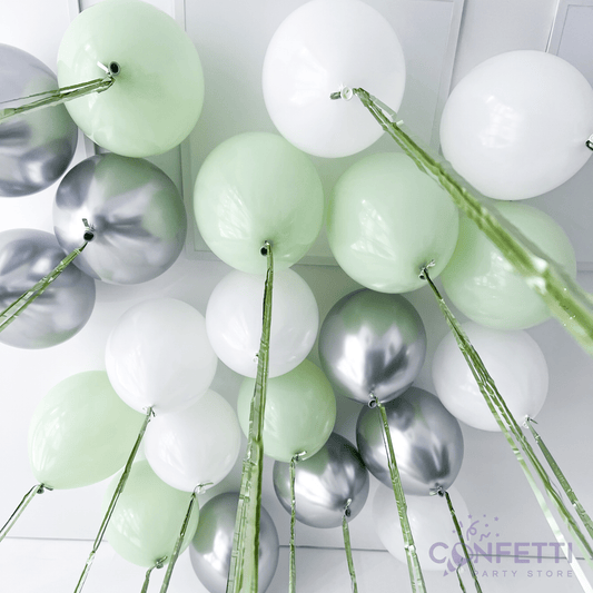 20 Mint Breeze Ceiling Balloons - Confetti Party Store Balloons Limassol