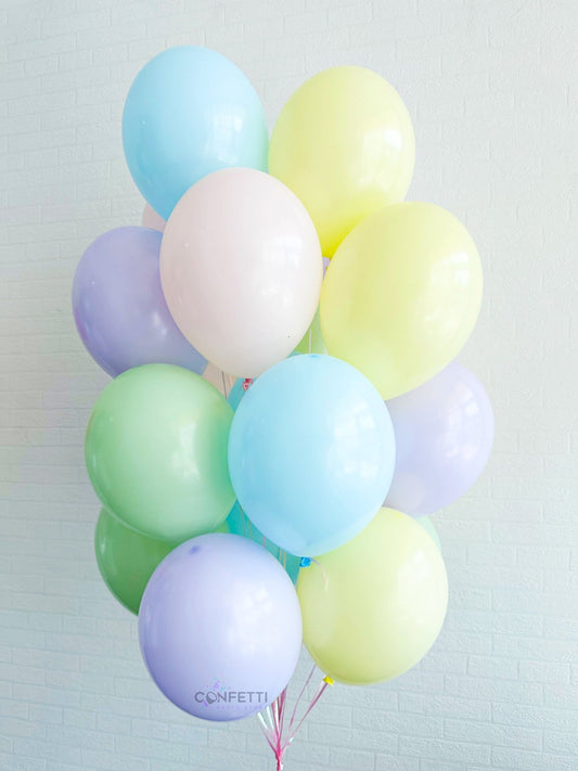 Pastel Paradise Helium Latex Balloon Bouquet - Confetti Party Store Balloons Limassol