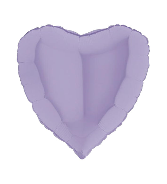Heart Matte Lilac Foil Balloon 46cm