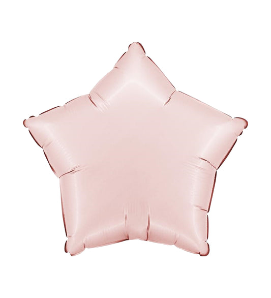 Star Satin Pastel Pink Foil Balloon 46cm