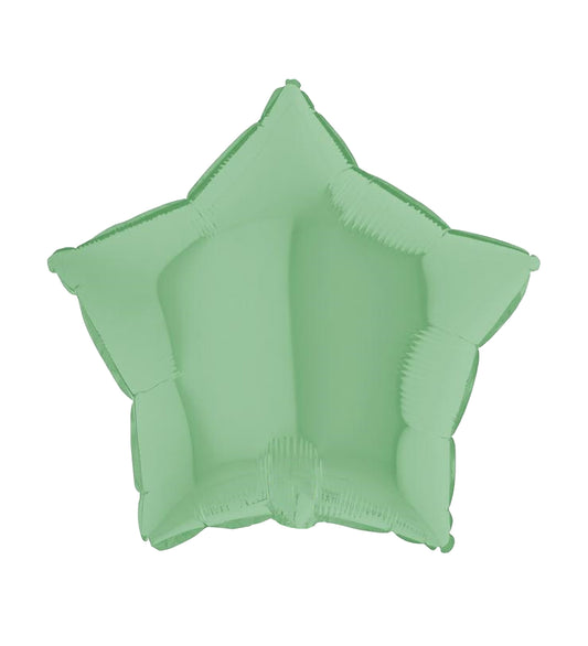 Star Matte Green Foil Balloon 46cm