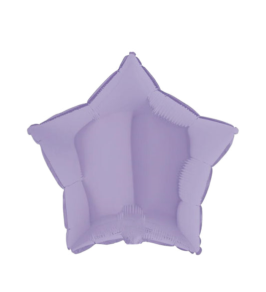 Star Matte Lilac Foil Balloon 46cm