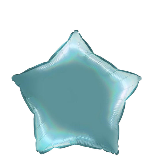 Star Rainbow Holographic Platinum Tenerife Sea Foil Balloon 46cm