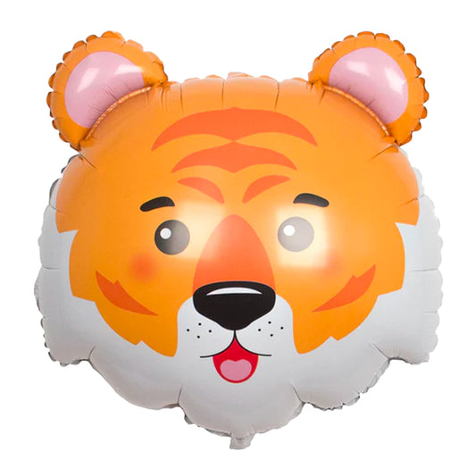 Tiger face foil balloon 56cm - Confetti Party Store Balloons Limassol