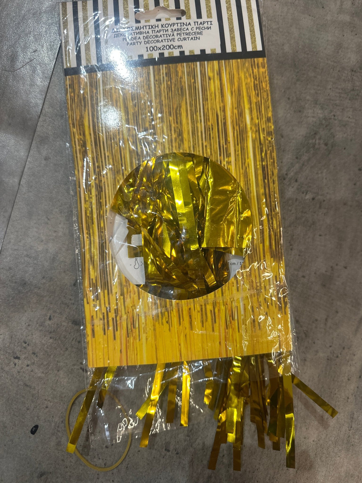 Дождик золотой глянцевый - Confetti Party Store Balloons Limassol