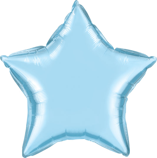 Big Star Foil Balloon Pale Blue 91cm - Confetti Party Store Balloons Limassol