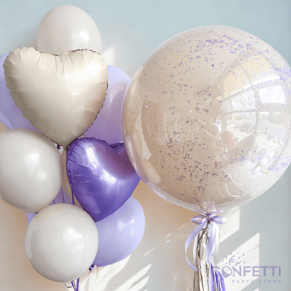 Lavender Love Balloon Set - Confetti Party Store Balloons Limassol