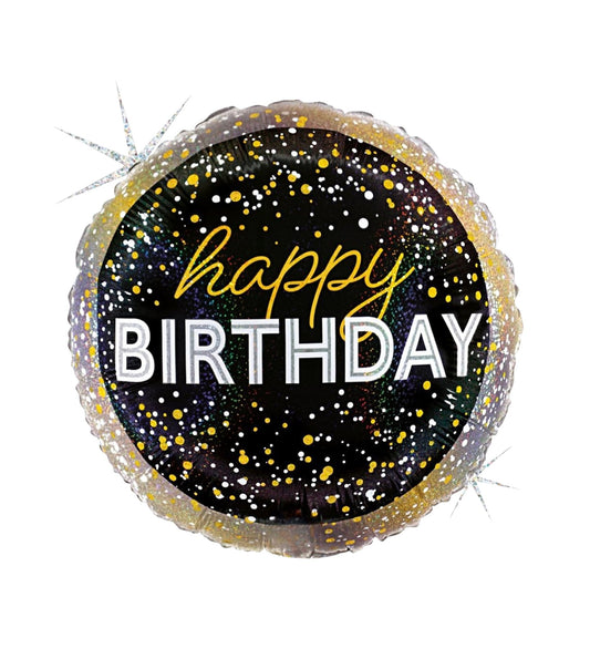 Round Metallic Birthday Party Foil Balloon 46cm - Confetti Party Store Balloons Limassol