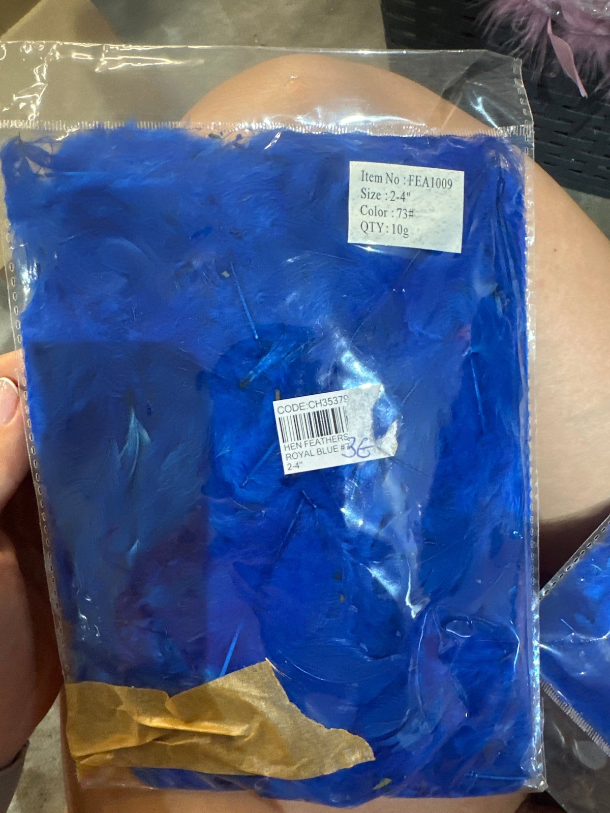 Синие перья 10г - Confetti Party Store Balloons Limassol