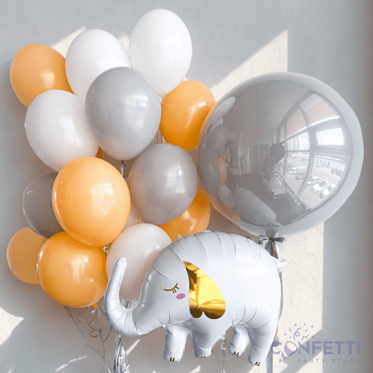 Elephant Baby Shower Set - Confetti Party Store Balloons Limassol