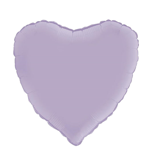 Heart Satin Lilac Foil Balloon 46cm
