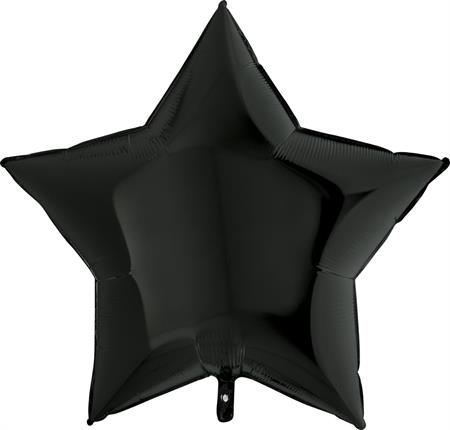 Black Star Foil Balloon 91 cm - Confetti Party Store Balloons Limassol
