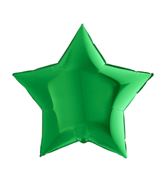 Big Star Green Foil Balloon 91cm