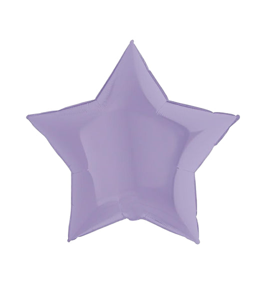 Big Star Matte Lilac Foil Balloon 91cm