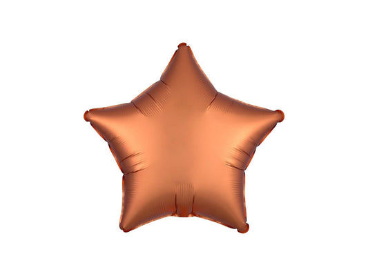Star Foil Balloon Satin Luxe Amber 46cm - Confetti Party Store Balloons Limassol