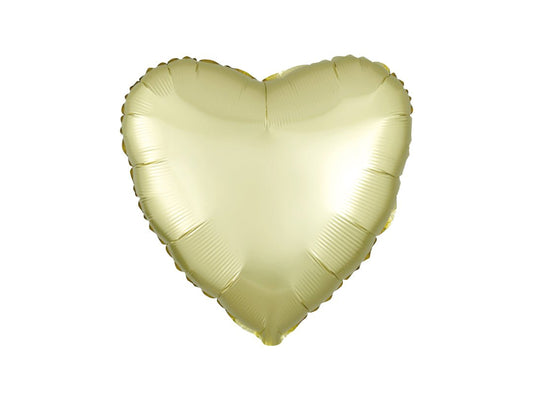 Фольгированный шар Сердце Satin Luxe Pastel Yellow 46см