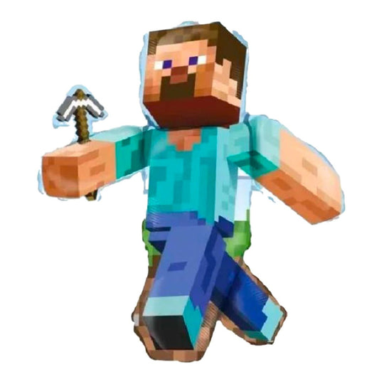 Minecraft Steve Foil Balloon - Confetti Party Store Balloons Limassol