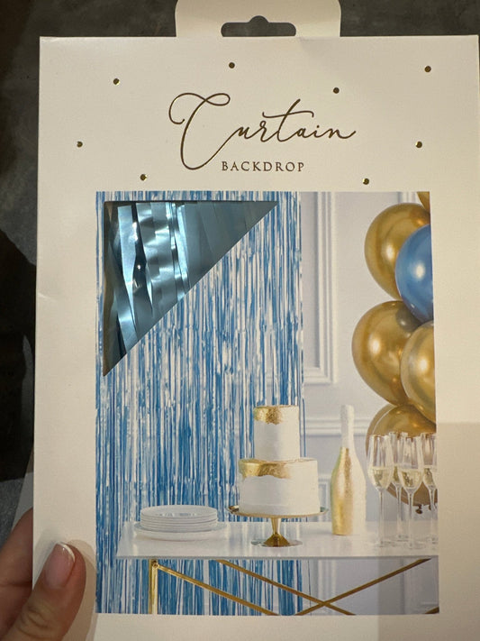 Дождик голубой матовый - Confetti Party Store Balloons Limassol