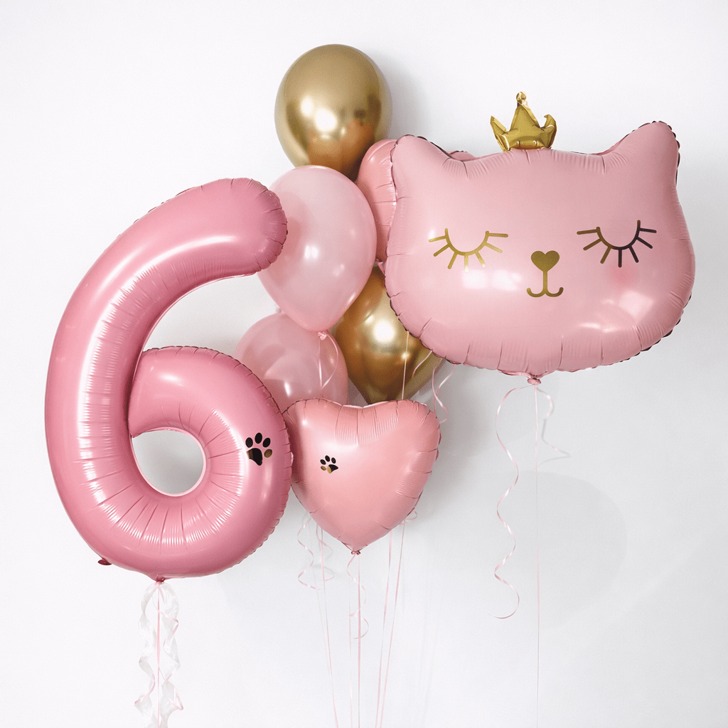 Princess Kitty Birthday Balloon Set - Confetti Party Store Balloons Limassol