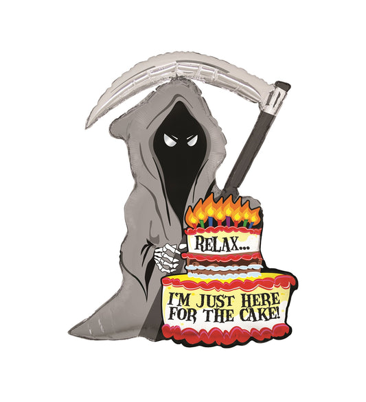 Grim Reaper Foil Balloon 89cm - Confetti Party Store Balloons Limassol