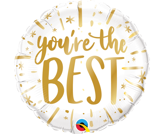 You're the Best Gold Foil Balloon 45 cm - Confetti Party Store Balloons Limassol