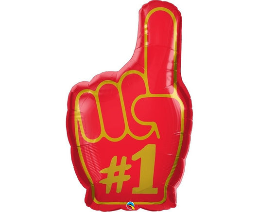 Foil Balloon #1 Finger 94 cm - Confetti Party Store Balloons Limassol