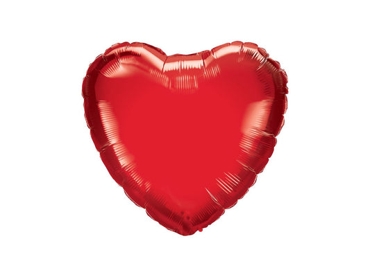 Heart Foil Balloon Red 46cm - Confetti Party Store Balloons Limassol