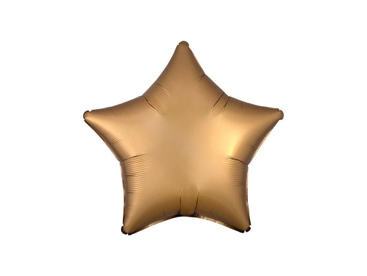 Star Foil Balloon Silk Lustre Gold 46cm - Confetti Party Store Balloons Limassol