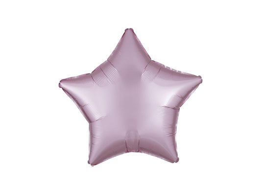 Star Foil Balloon Silk Lustre Pastel Pink 46cm - Confetti Party Store Balloons Limassol