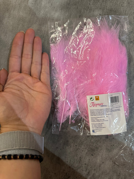 Розовые перья - Confetti Party Store Balloons Limassol