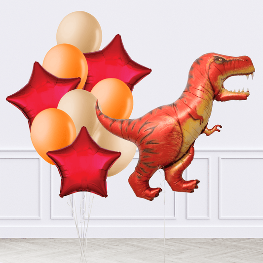 T-Rex Dinosaur Inflated Balloon Package - Confetti Party Store